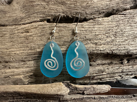 Sea Swirl Glass Pendant